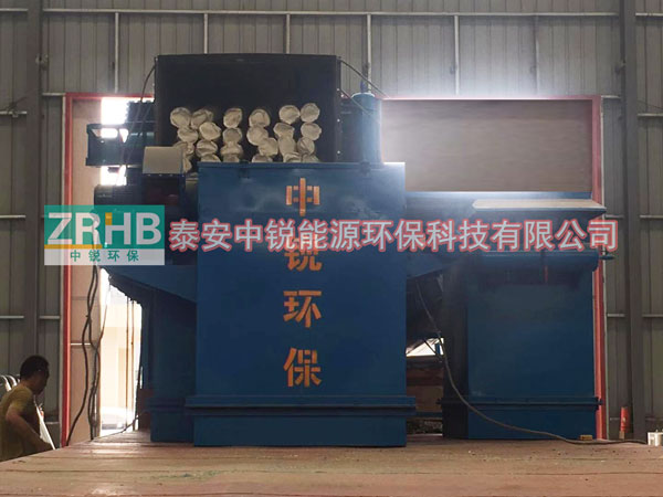 新疆喀什砂石分離機及倉頂除塵器發貨現場