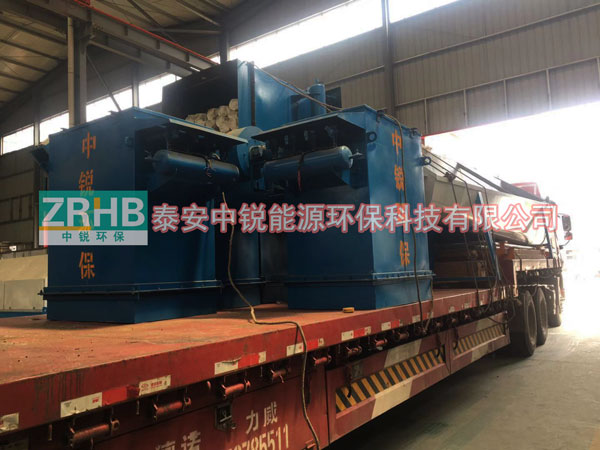 新疆喀什砂石分離機及倉頂除塵器發貨現場